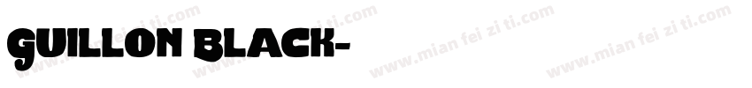Guillon Black字体转换